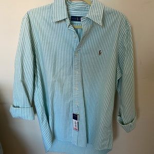 NWT Ralph Lauren Striped Button Down Shirt
